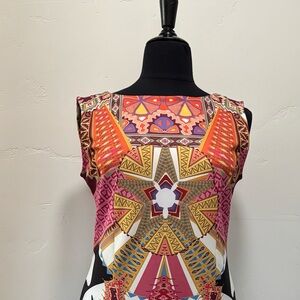 ISLE Geometric Stretch Print Dress